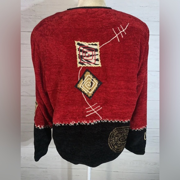 VTG Allure Blazer Size Petite Small PS Embroidered Jacket - Picture 4 of 8